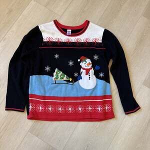 Ugly sweater women’s XL 16-18 Snowman Christmas Fair Isle Crewneck holiday